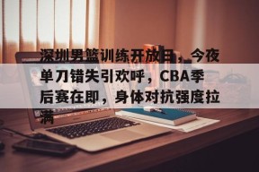 九游娱乐-包含深圳男篮训练开放日,今夜单刀错失引欢呼,CBA季后赛在即,身体对抗强度拉满的词条